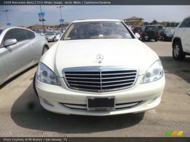 Arctic White / Cashmere/Savanna 2008 Mercedes-Benz S 550 4Matic Sedan