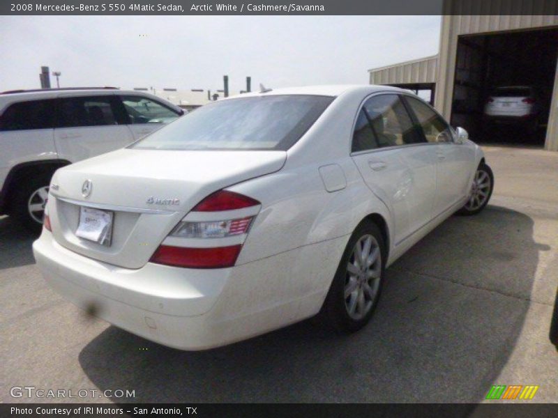 Arctic White / Cashmere/Savanna 2008 Mercedes-Benz S 550 4Matic Sedan