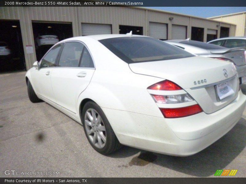 Arctic White / Cashmere/Savanna 2008 Mercedes-Benz S 550 4Matic Sedan