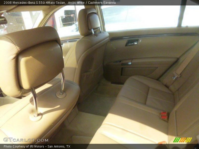 Arctic White / Cashmere/Savanna 2008 Mercedes-Benz S 550 4Matic Sedan