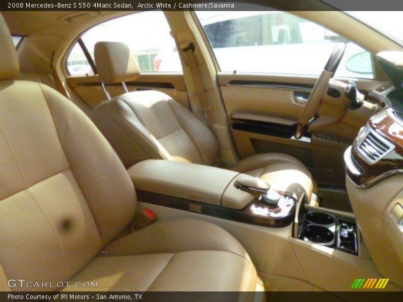 Arctic White / Cashmere/Savanna 2008 Mercedes-Benz S 550 4Matic Sedan