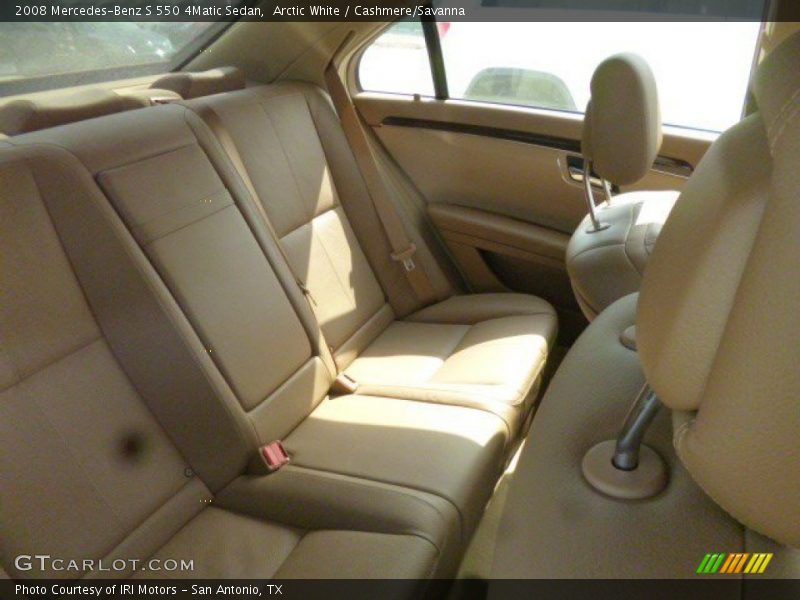 Arctic White / Cashmere/Savanna 2008 Mercedes-Benz S 550 4Matic Sedan