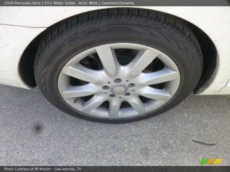 Arctic White / Cashmere/Savanna 2008 Mercedes-Benz S 550 4Matic Sedan