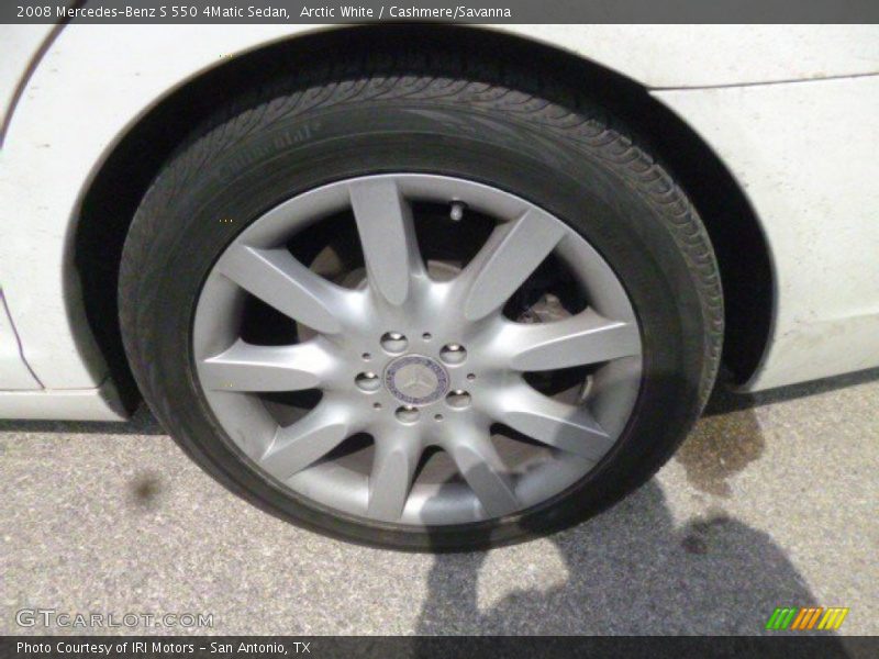 Arctic White / Cashmere/Savanna 2008 Mercedes-Benz S 550 4Matic Sedan