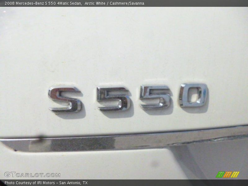 Arctic White / Cashmere/Savanna 2008 Mercedes-Benz S 550 4Matic Sedan