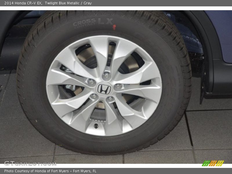 Twilight Blue Metallic / Gray 2014 Honda CR-V EX