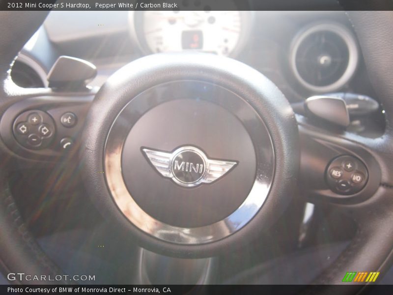 Pepper White / Carbon Black 2012 Mini Cooper S Hardtop