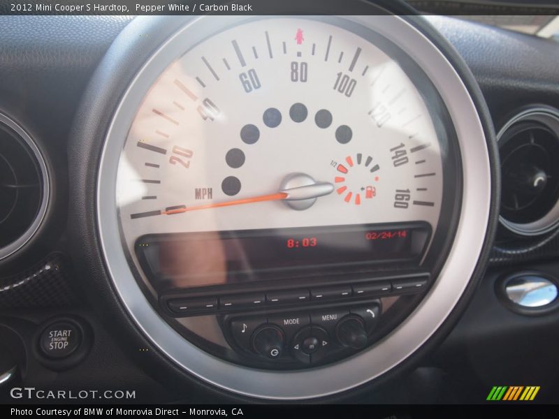 Pepper White / Carbon Black 2012 Mini Cooper S Hardtop