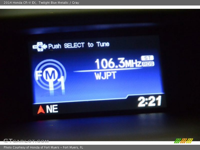 Twilight Blue Metallic / Gray 2014 Honda CR-V EX