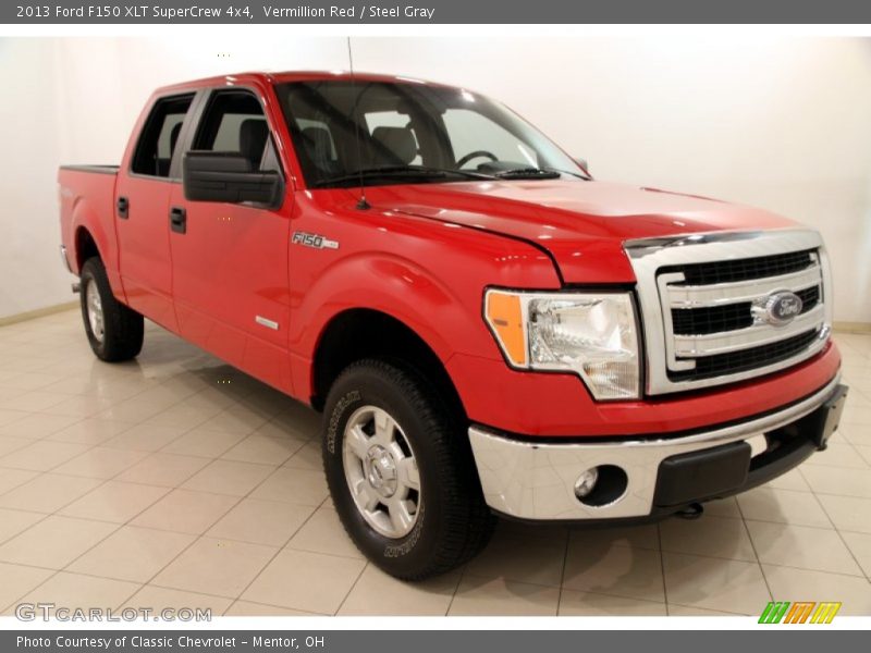 Vermillion Red / Steel Gray 2013 Ford F150 XLT SuperCrew 4x4