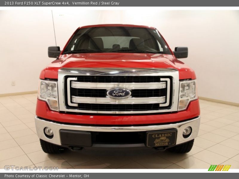 Vermillion Red / Steel Gray 2013 Ford F150 XLT SuperCrew 4x4