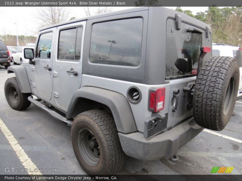 Billet Silver Metallic / Black 2013 Jeep Wrangler Unlimited Sport 4x4