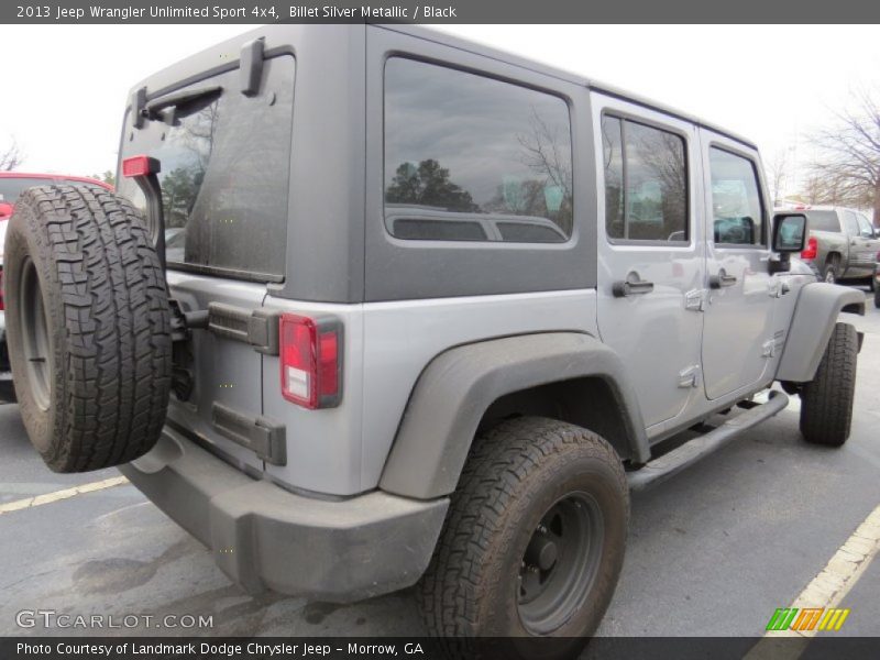 Billet Silver Metallic / Black 2013 Jeep Wrangler Unlimited Sport 4x4