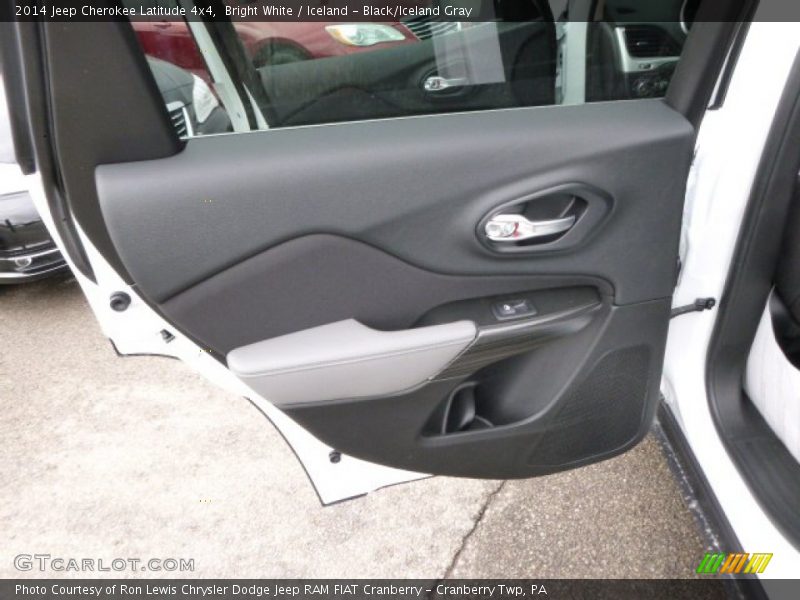 Bright White / Iceland - Black/Iceland Gray 2014 Jeep Cherokee Latitude 4x4