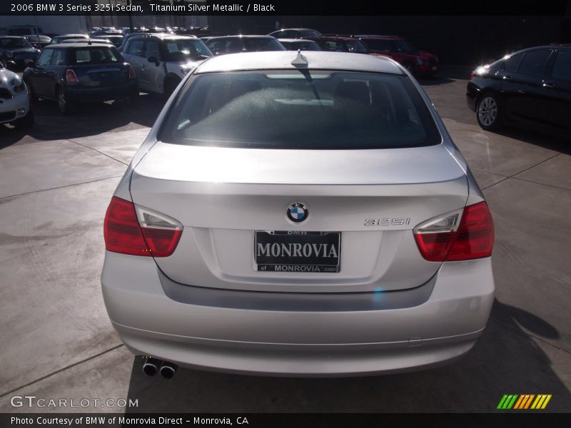 Titanium Silver Metallic / Black 2006 BMW 3 Series 325i Sedan