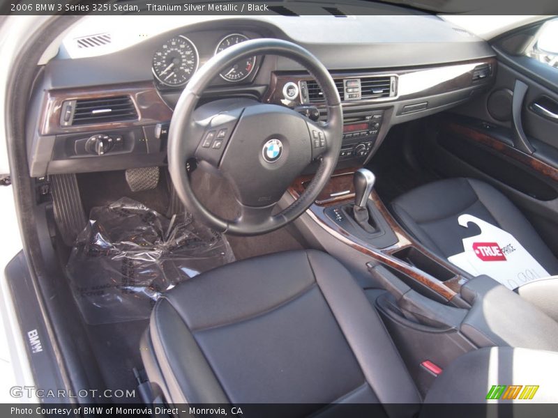 Titanium Silver Metallic / Black 2006 BMW 3 Series 325i Sedan