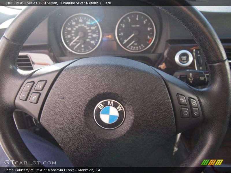 Titanium Silver Metallic / Black 2006 BMW 3 Series 325i Sedan