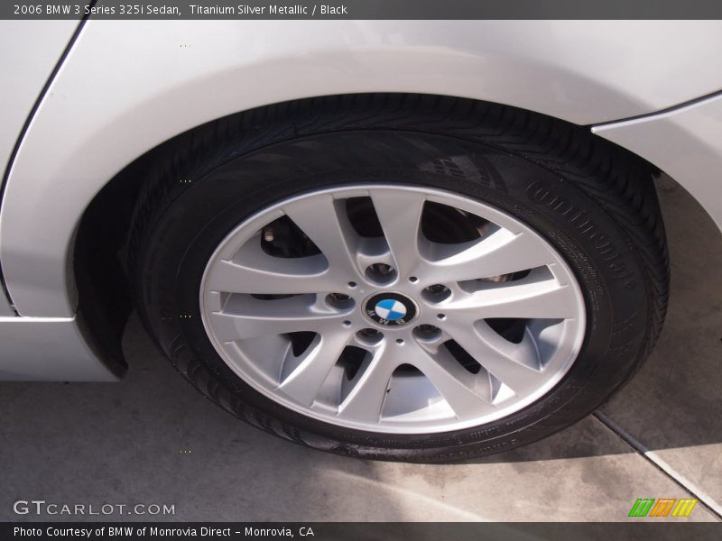 Titanium Silver Metallic / Black 2006 BMW 3 Series 325i Sedan