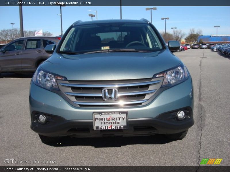 Opal Sage Metallic / Black 2012 Honda CR-V EX-L