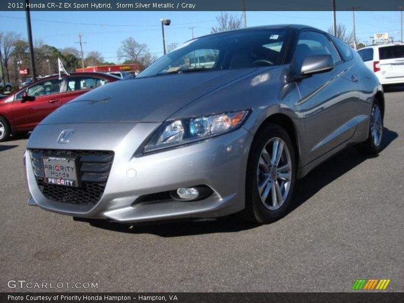 Storm Silver Metallic / Gray 2012 Honda CR-Z EX Sport Hybrid