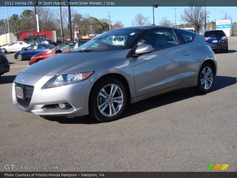 Storm Silver Metallic / Gray 2012 Honda CR-Z EX Sport Hybrid