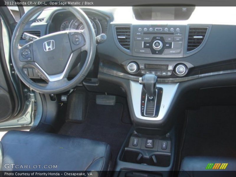 Opal Sage Metallic / Black 2012 Honda CR-V EX-L