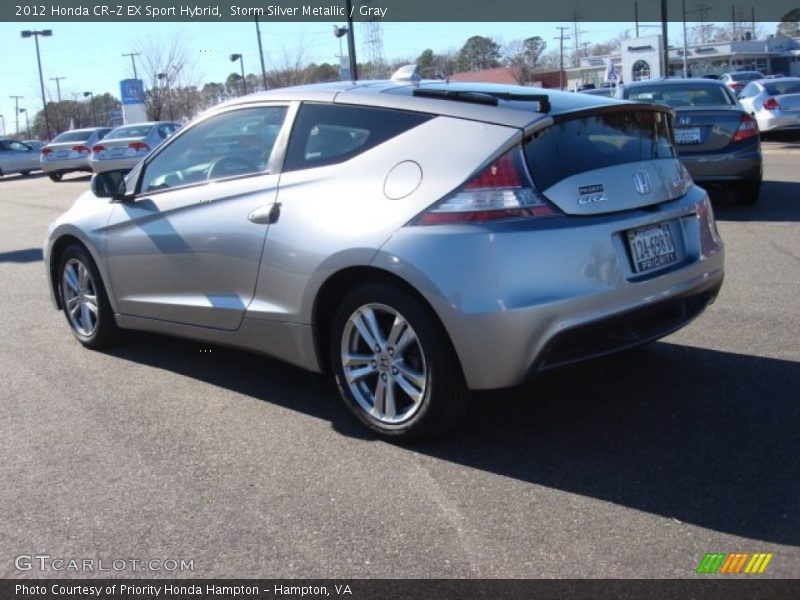 Storm Silver Metallic / Gray 2012 Honda CR-Z EX Sport Hybrid
