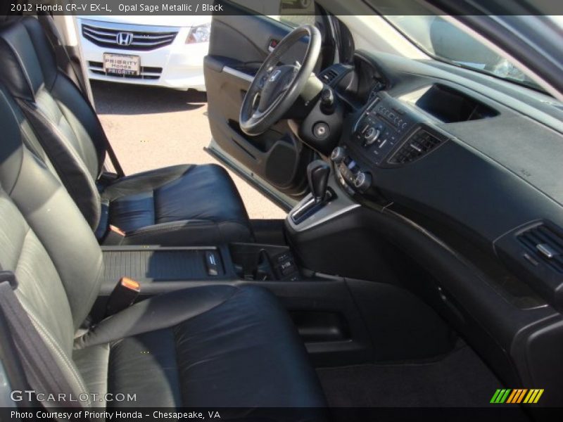 Opal Sage Metallic / Black 2012 Honda CR-V EX-L