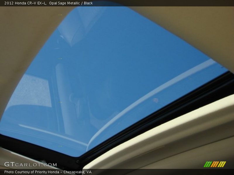 Opal Sage Metallic / Black 2012 Honda CR-V EX-L