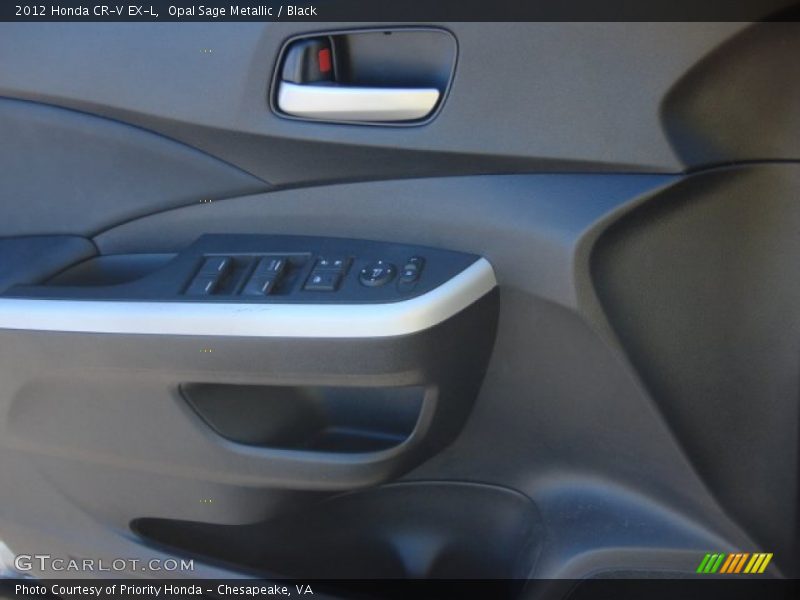 Opal Sage Metallic / Black 2012 Honda CR-V EX-L