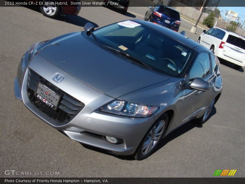 Storm Silver Metallic / Gray 2012 Honda CR-Z EX Sport Hybrid
