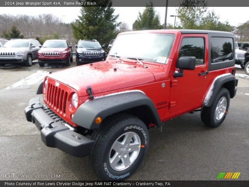 Flame Red / Black 2014 Jeep Wrangler Sport 4x4