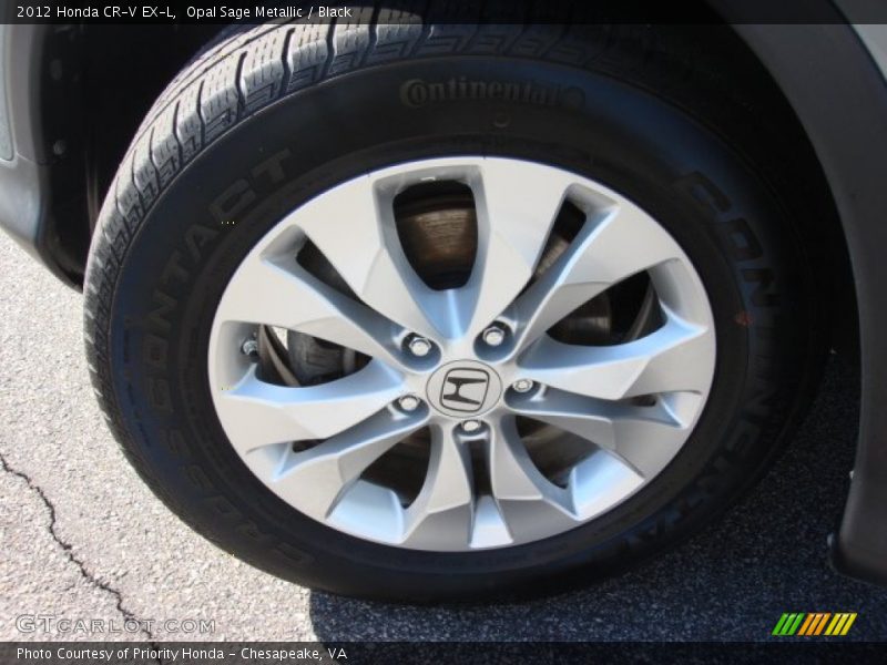Opal Sage Metallic / Black 2012 Honda CR-V EX-L