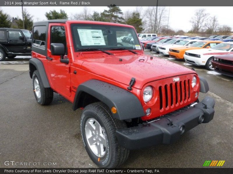 Flame Red / Black 2014 Jeep Wrangler Sport 4x4