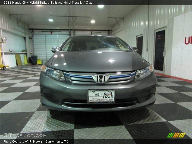 Polished Metal Metallic / Gray 2012 Honda Civic Hybrid Sedan