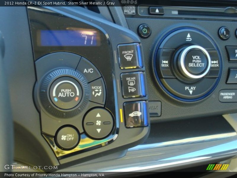 Controls of 2012 CR-Z EX Sport Hybrid