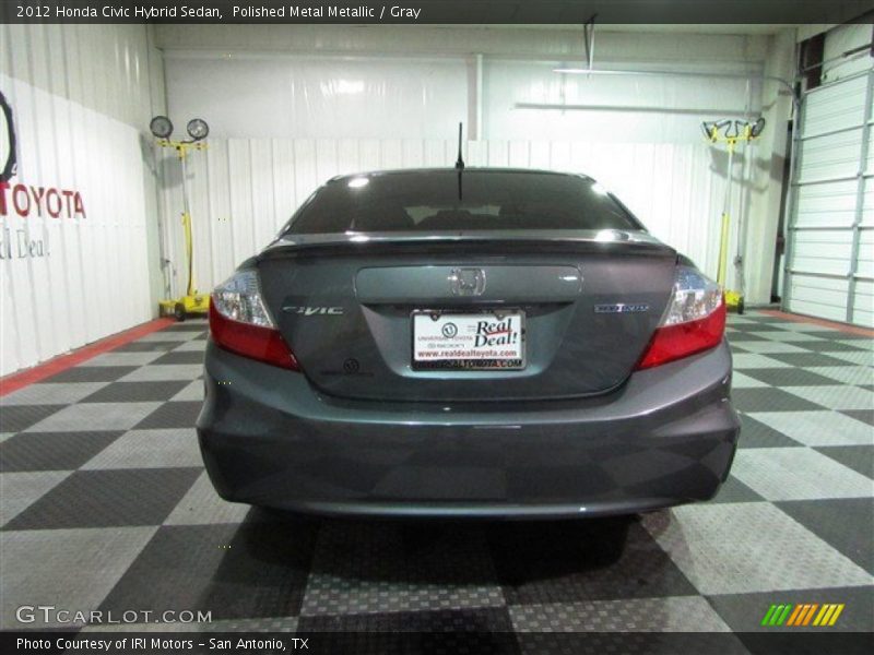 Polished Metal Metallic / Gray 2012 Honda Civic Hybrid Sedan