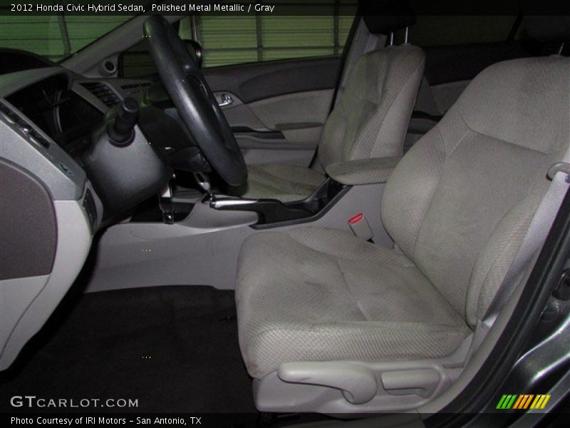 Polished Metal Metallic / Gray 2012 Honda Civic Hybrid Sedan