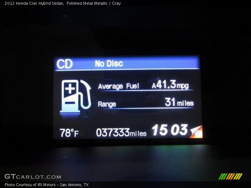 Polished Metal Metallic / Gray 2012 Honda Civic Hybrid Sedan