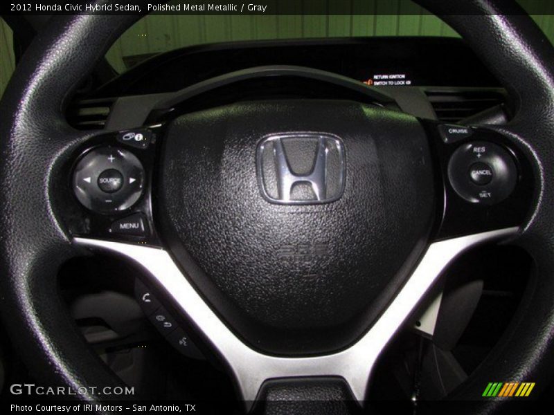 Polished Metal Metallic / Gray 2012 Honda Civic Hybrid Sedan