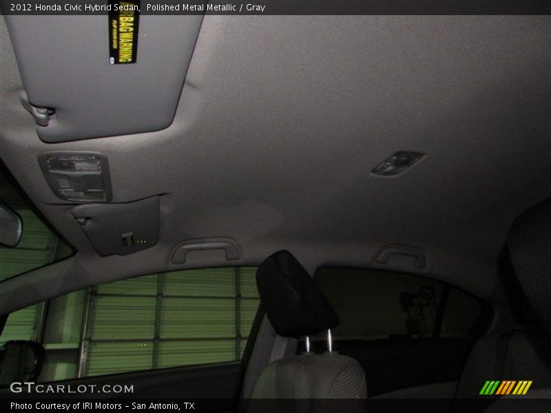 Polished Metal Metallic / Gray 2012 Honda Civic Hybrid Sedan