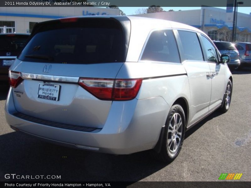 Alabaster Silver Metallic / Gray 2011 Honda Odyssey EX