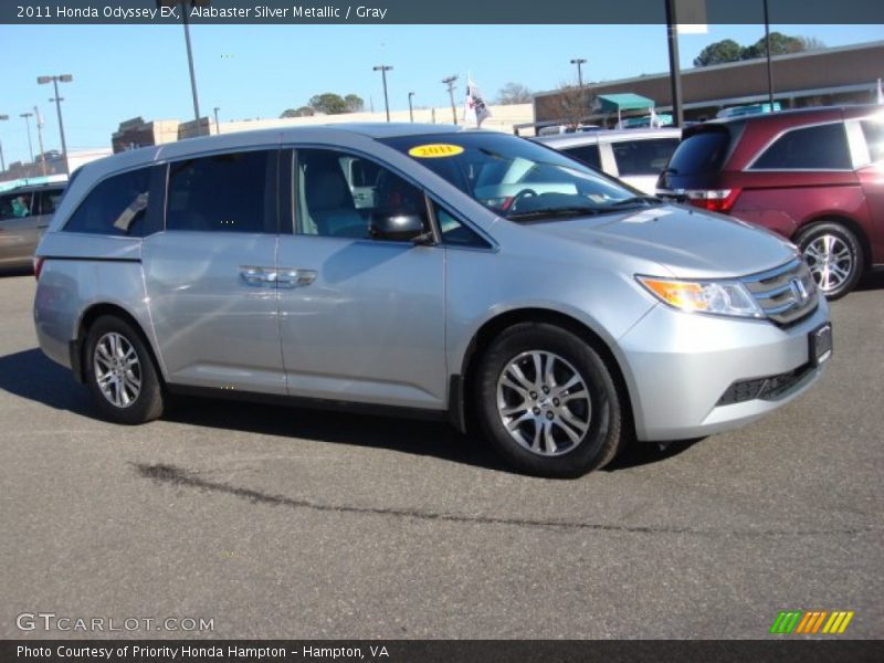 Alabaster Silver Metallic / Gray 2011 Honda Odyssey EX