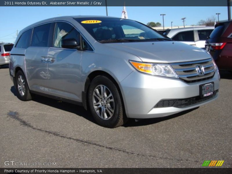 Alabaster Silver Metallic / Gray 2011 Honda Odyssey EX