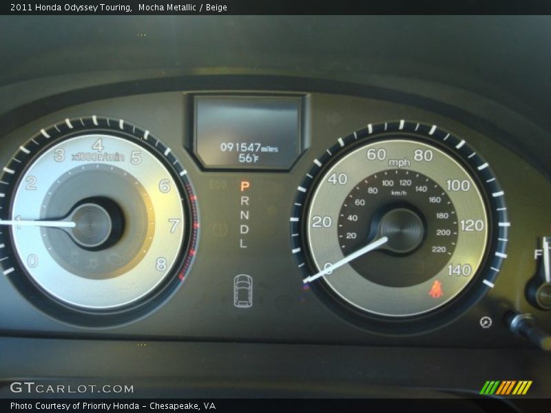 Mocha Metallic / Beige 2011 Honda Odyssey Touring