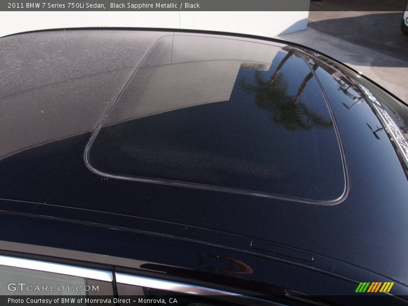 Black Sapphire Metallic / Black 2011 BMW 7 Series 750Li Sedan