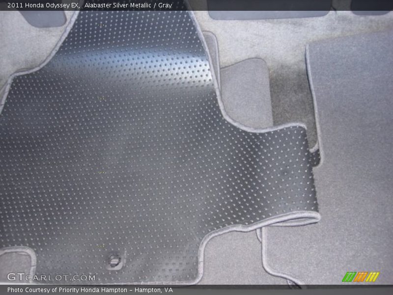 Alabaster Silver Metallic / Gray 2011 Honda Odyssey EX
