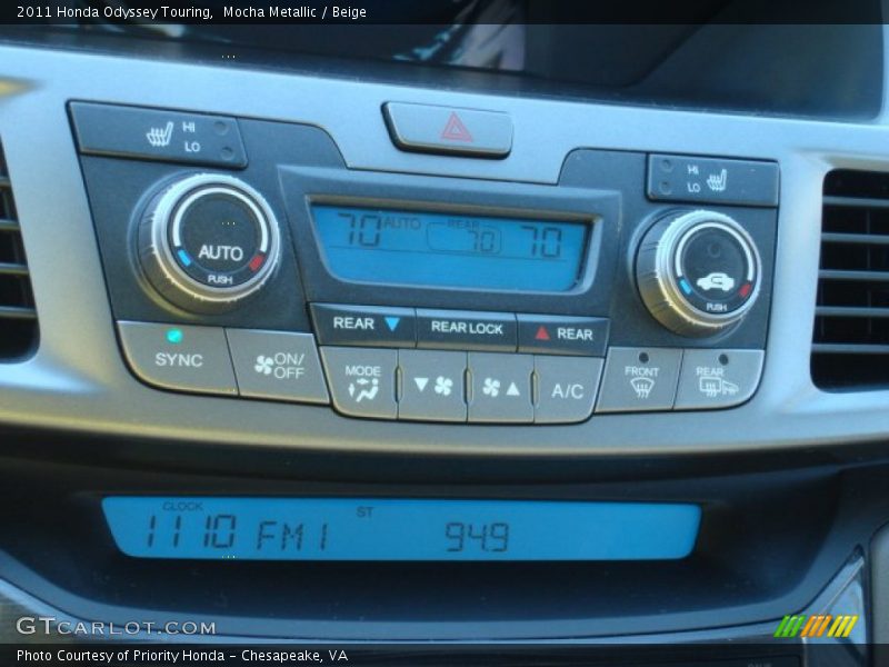 Mocha Metallic / Beige 2011 Honda Odyssey Touring