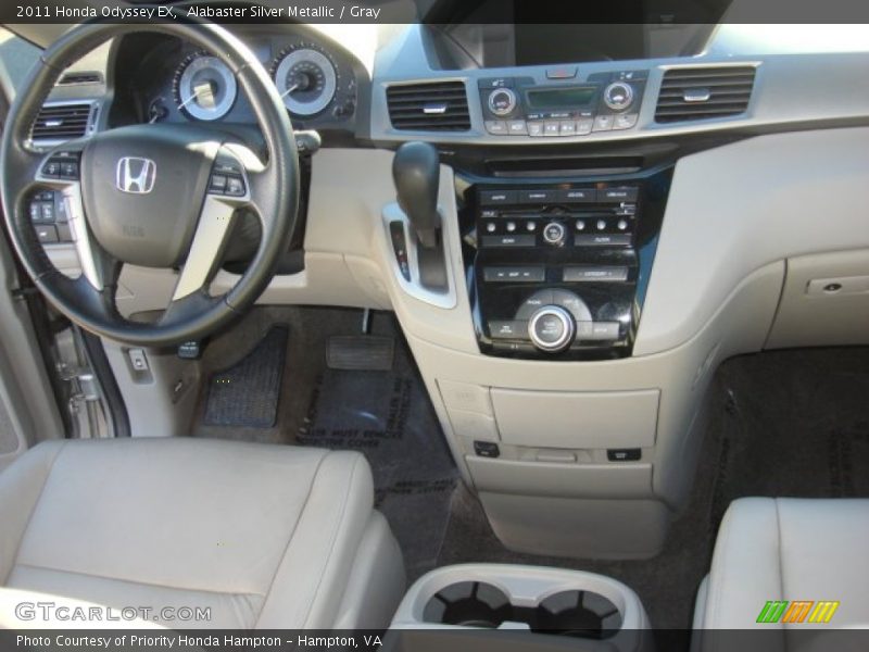 Alabaster Silver Metallic / Gray 2011 Honda Odyssey EX