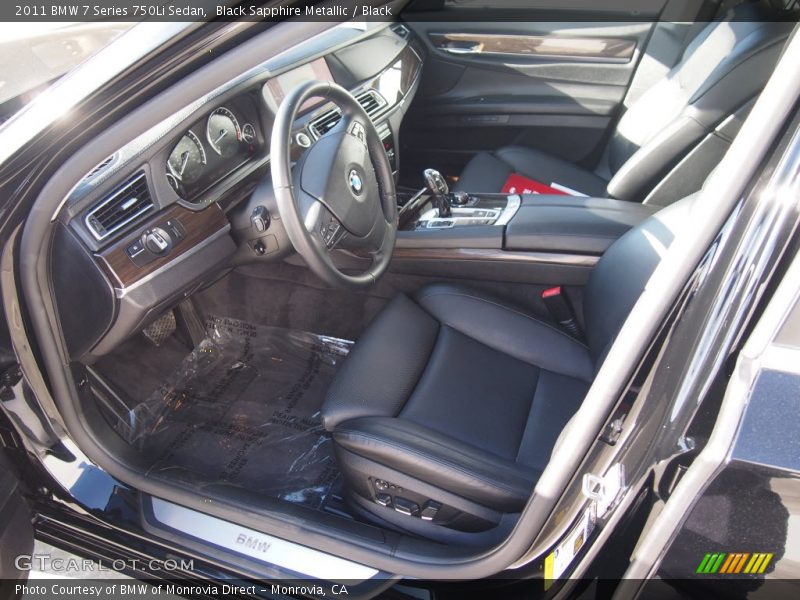 Black Sapphire Metallic / Black 2011 BMW 7 Series 750Li Sedan